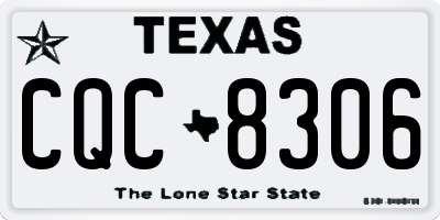 TX license plate CQC8306