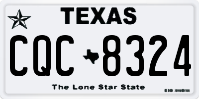 TX license plate CQC8324