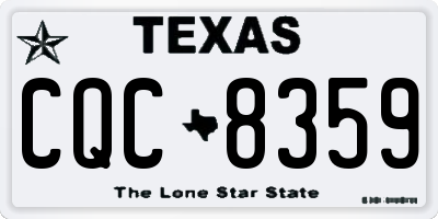 TX license plate CQC8359
