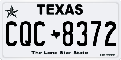 TX license plate CQC8372