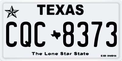 TX license plate CQC8373