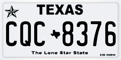 TX license plate CQC8376