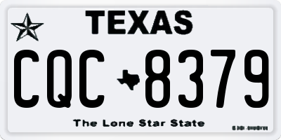 TX license plate CQC8379