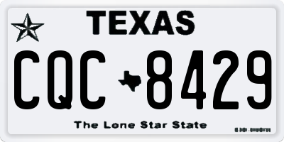 TX license plate CQC8429
