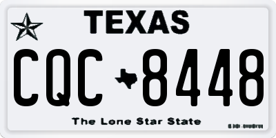 TX license plate CQC8448