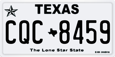 TX license plate CQC8459