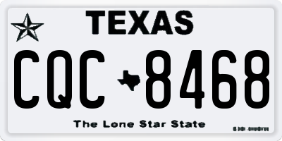 TX license plate CQC8468