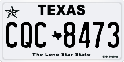 TX license plate CQC8473