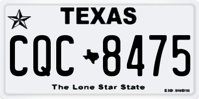 TX license plate CQC8475