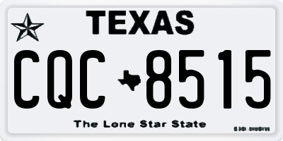 TX license plate CQC8515