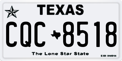 TX license plate CQC8518