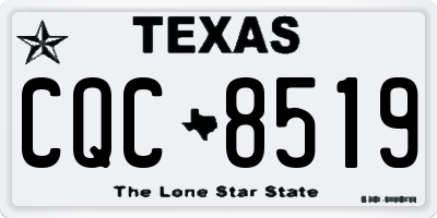 TX license plate CQC8519