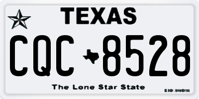 TX license plate CQC8528