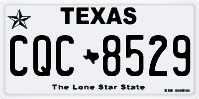TX license plate CQC8529
