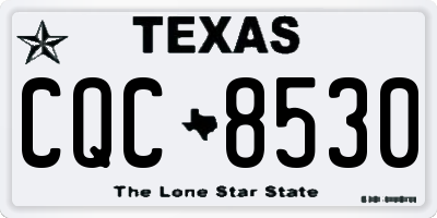TX license plate CQC8530
