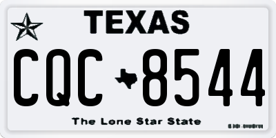 TX license plate CQC8544