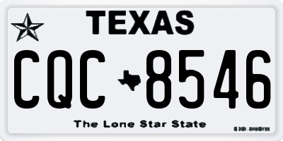 TX license plate CQC8546