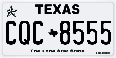 TX license plate CQC8555
