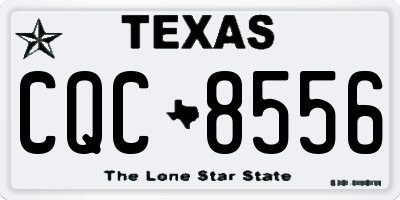TX license plate CQC8556