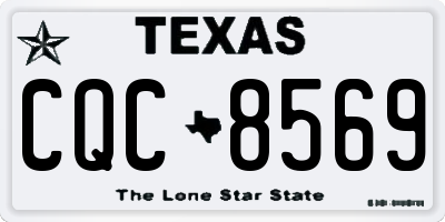 TX license plate CQC8569
