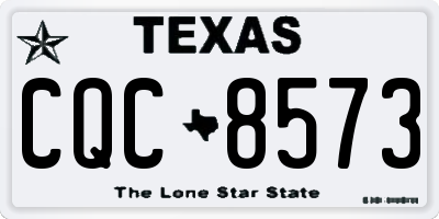 TX license plate CQC8573