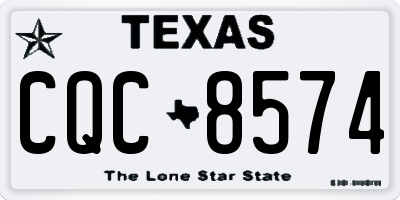 TX license plate CQC8574