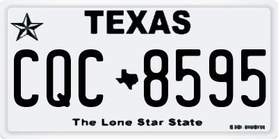 TX license plate CQC8595