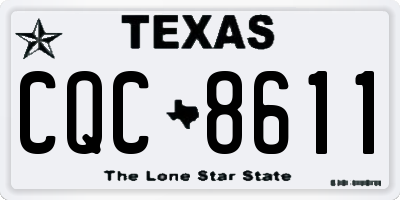 TX license plate CQC8611