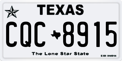 TX license plate CQC8915