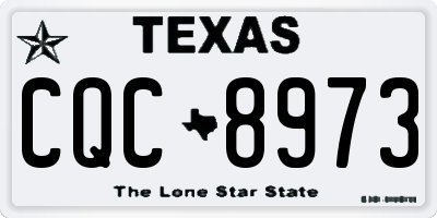 TX license plate CQC8973