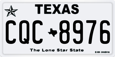 TX license plate CQC8976