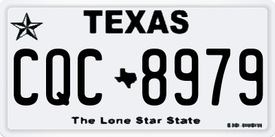 TX license plate CQC8979