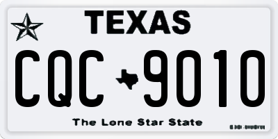 TX license plate CQC9010
