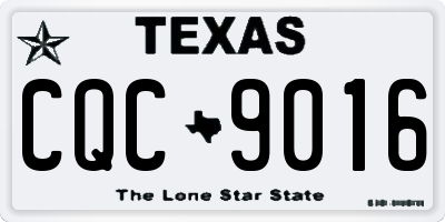 TX license plate CQC9016