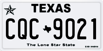 TX license plate CQC9021