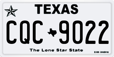 TX license plate CQC9022