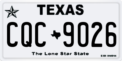 TX license plate CQC9026