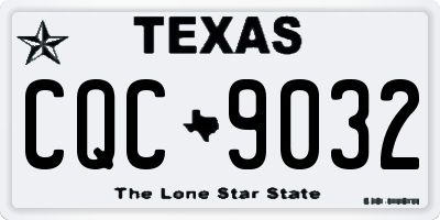 TX license plate CQC9032
