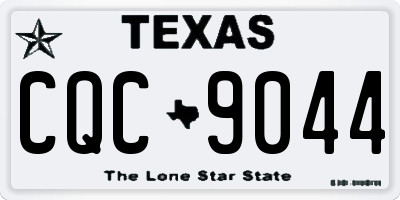 TX license plate CQC9044