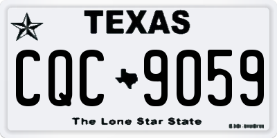 TX license plate CQC9059