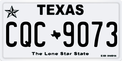 TX license plate CQC9073