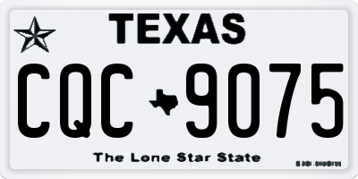 TX license plate CQC9075