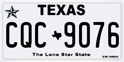 TX license plate CQC9076