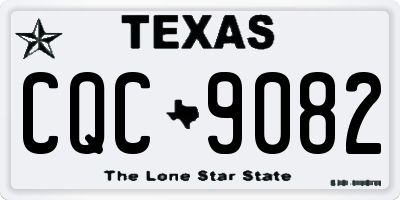 TX license plate CQC9082