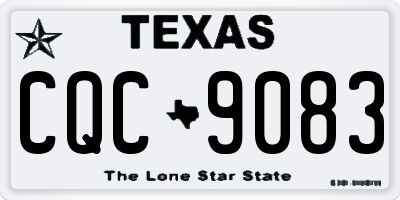 TX license plate CQC9083