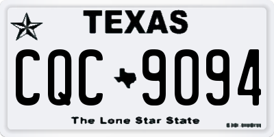 TX license plate CQC9094