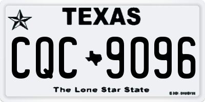 TX license plate CQC9096