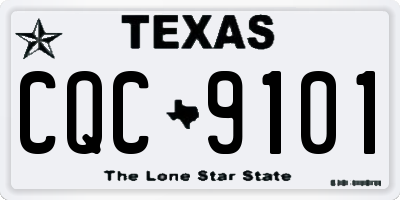 TX license plate CQC9101