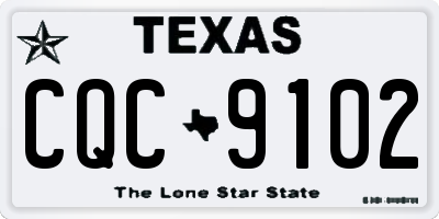TX license plate CQC9102