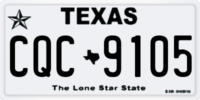 TX license plate CQC9105